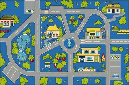 Kids Collection c169 blue-blue 1.5*2.3