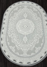 Ковер NENSI_GL038G, 0,78*1,5, OVAL, GREY - GREY